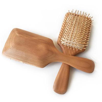 China Wholesale Nondisposable Wooden Paddle Brush Detangling Factory Price Wholesale Hair Brush For Scalp Massage for sale