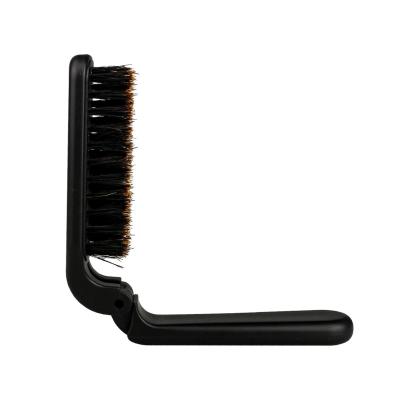 China New Design Folding Handle Beard Brush Eco-Friendly Clean Portable Boar Bristle Facial Care Brush for sale