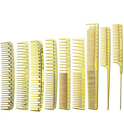 China Shiny gold design multiple slaon plated home use hair combs for party for sale