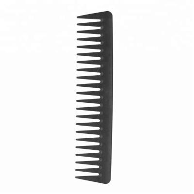 China Salon Private Label High Strength Carbon Fiber Hot Selling Wide Tooth Haircut Comb for sale