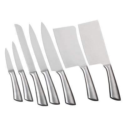 China Durable Stylish Modern 7pcs Kitchen Knife Set 3CR13 Stainless Steel 430 Handle Cutting Knife Slicing Knife for sale