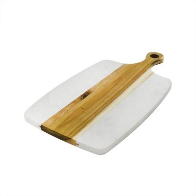 China Amazon Square Handy Acacia Disposable Hot Selling Chopper With Handle Wood Cutting Boards for sale