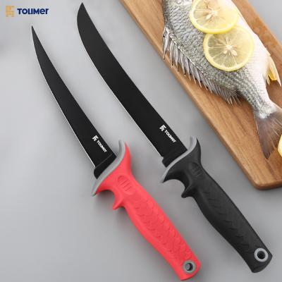 China Sustainable Wholesale Stainless Steel PP+TPR Handle 9 Inch Chef Knife Fish Fillet Knife for sale