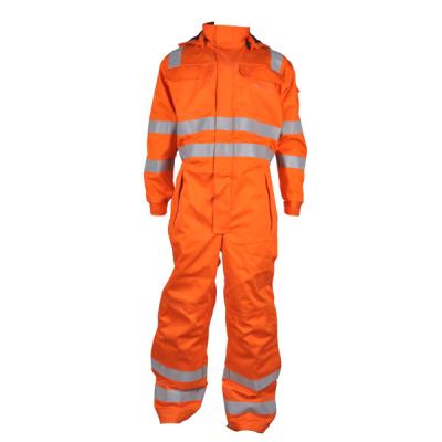 China High Visibility Flame Retardant Winter Coveralls Hi-Strength Clothing Fire Retardant Coverall for sale