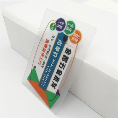 China Plastic Access Contro Clear Rfid Card Transparent PVC 125khz Chip Card for sale