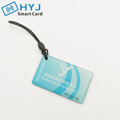 China Custom Logo Waterproof/Waterproof Iso14443A Programmable Epoxy 13.56mhz Nfc Tags Key Chain for sale