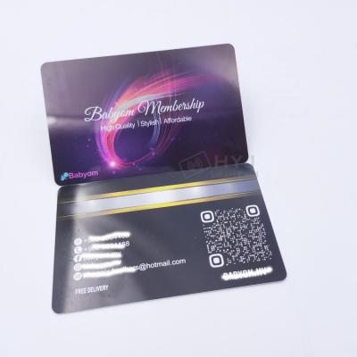 China Custom Printing PVC Size CR80 PVC Membership VIP Card Plastic Business Cards with qr code for sale