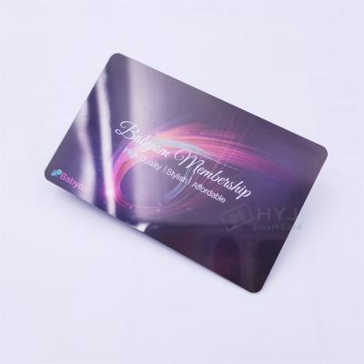 China Custom Printing Size CR80 PVC Business VIP Card Hard Plastic PVC Thank You Card for sale