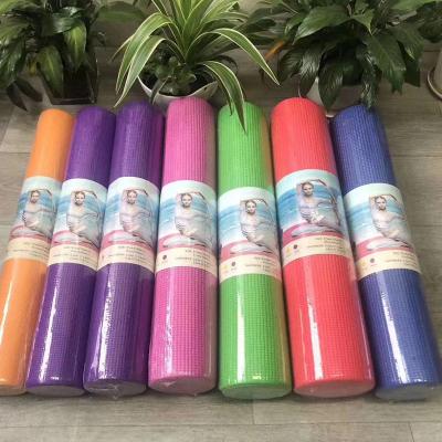 China Free Shipping Yoga Pilate Hot Yoga In China Eco Friendly PVC Yoga Mat 6mm Exercise Yoga Mat Custom Wholesale for sale