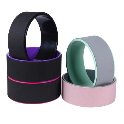 China Modern Factory Direct Supply Double Colors Thick Round Circle Body Stretch Yoga Roller for sale