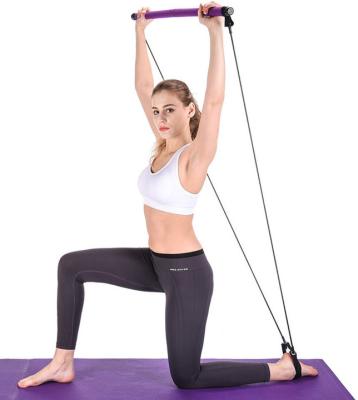 China TPE+steel Yoga Equipment Home Fitness Exercise Pilates Stick Pedal Weight Loss Female Puller for sale