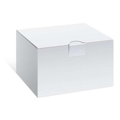 China Recyclable Non Unprinted White Paper Box Packaging for sale