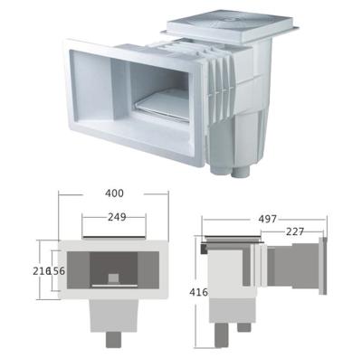 China Water Outlet Manufacturer Aquarium Outlet ABS PVC Pool Skimmer for sale