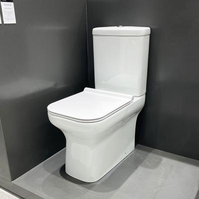 China Double-Flow Factory Supply HUIDA Direct Sanitary Ceramic Washdown Ware Wc Fine-coupled Toilet Closestool for sale