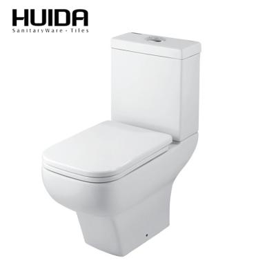 China Double-flush HUIDA China Factory Sanitary Ware Bathroom Ceramic Close-coupled Toilet for sale