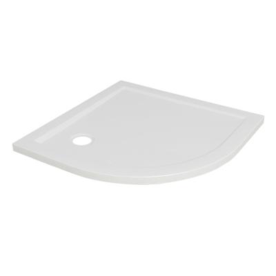 China HUIDA acrylic matrial factory direct sales include drainage 900mm euro style shower tray for sale