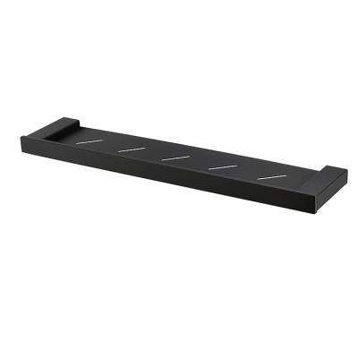 China HUIDA Modern Black SS Metal Wall Mounted Bathroom Accessories Shelves for sale