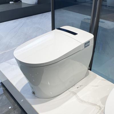 China Automatic Operation Huida Stepless Button Water Pressure D-Shaped Ring Zero Flushing Convenient Smart Toilet for sale