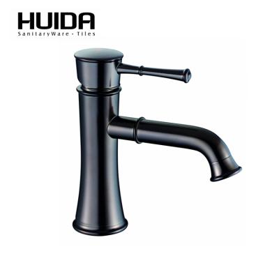 China Thermostatic Faucets HUIDA Single Handle Deck Mounted Hair Basin Bathroom Faucet Wash Mixer for sale