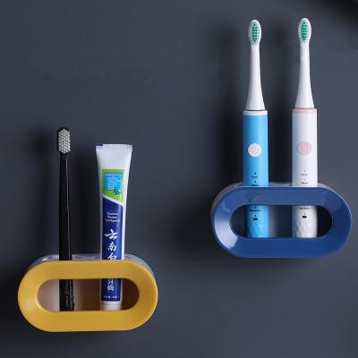 China Sustainable Shower Space Save Wall Mounted Bathroom Storage Electric Toothbrush Holder for sale