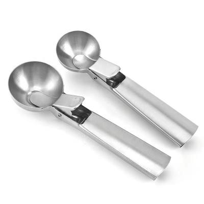 China Sustainable Premium Ice Cream Scoop With Trigger Ice Cream Scooper Stainless Steel , Heavy Duty for sale