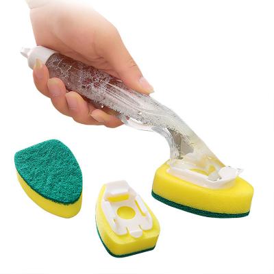 China Sustainable Spray Soap Dispenser Sponge Brush for sale