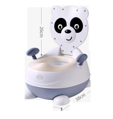 China Cute Picture With Backrest Panda Comfortable Backrest Wc Chair Baby Potty Training Toilet Seat for sale