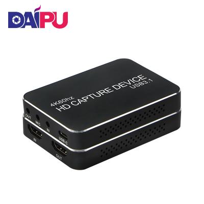 China Gather video and audio. DAIPU DP-U360 Hot Sale 4K HD Game Collection Box Video Capture Board PLUS LIVE for sale