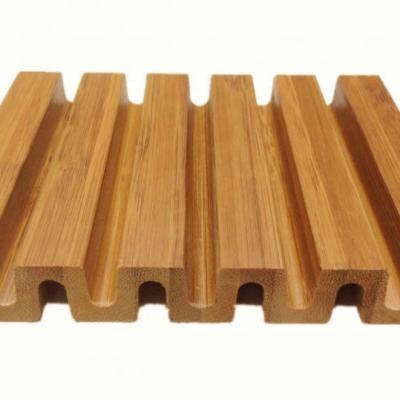 China Modern Wall Interior Decoration Bamboo Wall Cladding 3 D Bamboo Wall Panel for sale