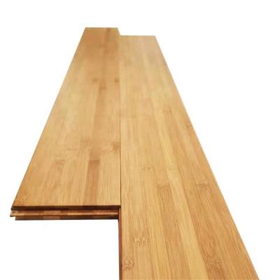 China Eco natural horizontal modern solid board modern smooth uv lacquered cheap stranded bamboo flooring for sale