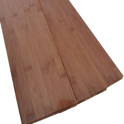 China Traditional UV Lacquer Gloss Stained Tea Solid Carbonized Horizontal Bamboo Indoor Flooring for sale