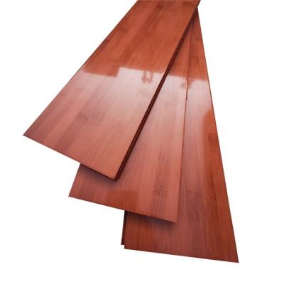 China Traditional Glossy Stained Solid Teak Indoor Horizontal Smooth Solid Bamboo Flooring for sale