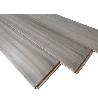 China Wholesale Traditional Solid Bamboo Flooring Solid Wood Flooring Indoor Matte Carbonized Horizontal Gray Real Oak for sale