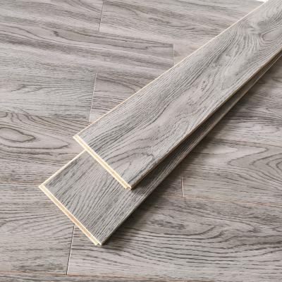 China Traditional 3D Printing Dark Gray Laminate Indoor Bamboo Oak 15mm T&G Wood Bamboo Flooring Bamboo Parket for sale