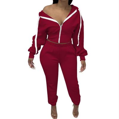 China Wholesale Breathable Pullover Cotton Jogger Sets Women 2 Pieces Set Womens Hoodies Joggers Long Sleeve Women Workout Sets for sale