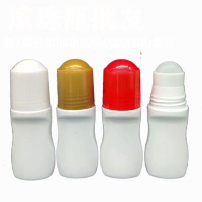 China 30ml 40ml 50ml 60ml 80ml 100ml Personal Cosmetic Plastic Ball Bottle Deodorant Packing Skin Care Bottle Antiperspirant Antiperspirant Oil Bottle for sale