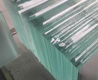 China UV Protected Impact Clear Tempered Laminated Flat Glass With Customized Edges for sale