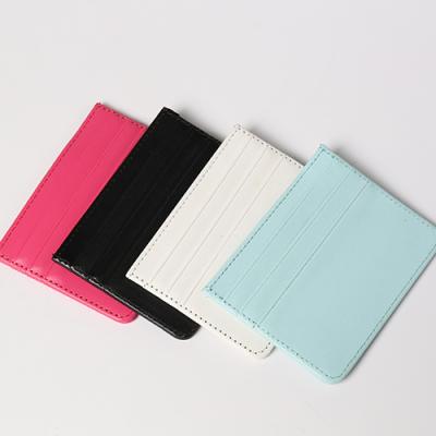 China Fashion Good Quality Portable Waterproof PU Card Holder ID Card Holder For Seven Position Custom Logo for sale