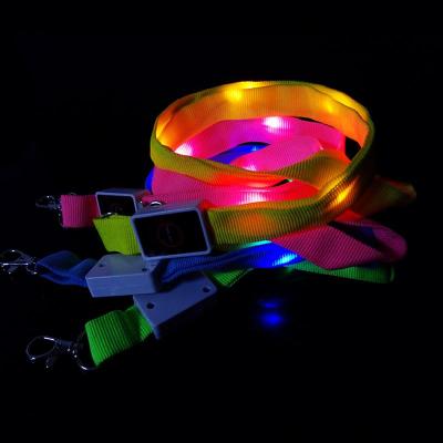 China wholesale long-fanst-slow up lanyard led hang rope strap flashing light for sale