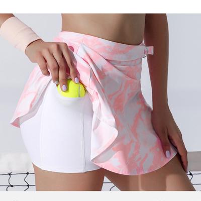 Cina Sweat Wicking Tennis Golf Skorts Women'S Double Layer Short Skirts in vendita