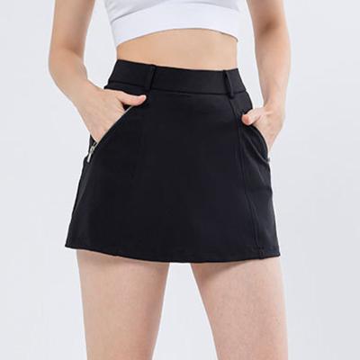 China Women Golf Tennis Skirt High Stretch Athletic Skorts Skirts With Zip Pockets zu verkaufen