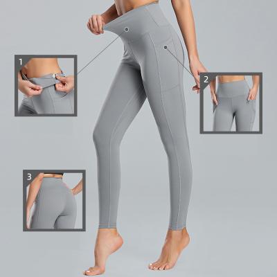 China Athletic Plus Size High Waisted Sports Leggings Nude Nylon And Spandex Yoga Pants for sale