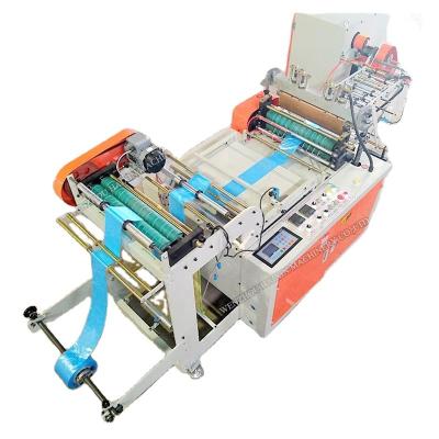 China Single Line Non-Basic Flexflexible Packing Roll Rewinding Plastic Garbage Bag Making Machine for sale