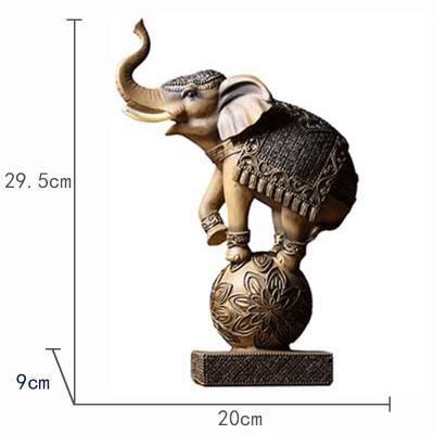 China China Wholesale China Home Decor Sculptures Home Decoration Polyresin Elephant On Bead for sale