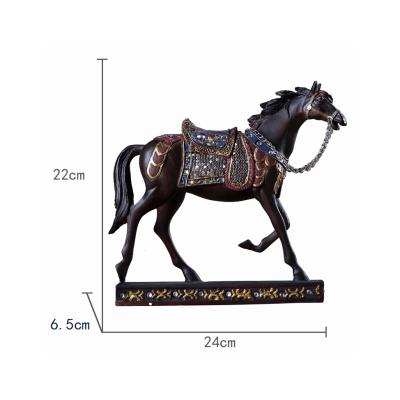 China China Home Office Wholesale High Quality Decor Polyresin Galloping Horses Decoration for sale