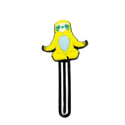 China Europe Eco - Friendly Cute Cartoon Shape OEM Customized Soft PVC 3d Rubber Bookmark for sale