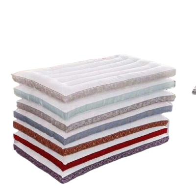 China Anti Static Cotton 48*74cm White Festival Sleep Well Long Cotton Pillows For Comfortable Sleeping for sale