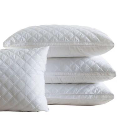 China Super Soft White Cotton Woven Pillow 48*74cm Comfortable Antistatic Good Sleep Plush Antistatic Neck Pillow for sale