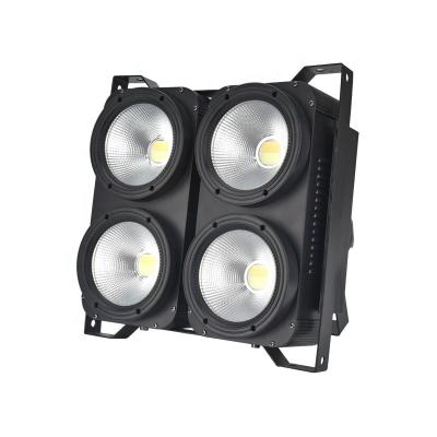 China DJ Sports Stadiums Equipment LED High Intensity White+Cold White Stage Lights Warm White 4 Color Eyes Each Blinder 100W COB Attendance Strobe for sale