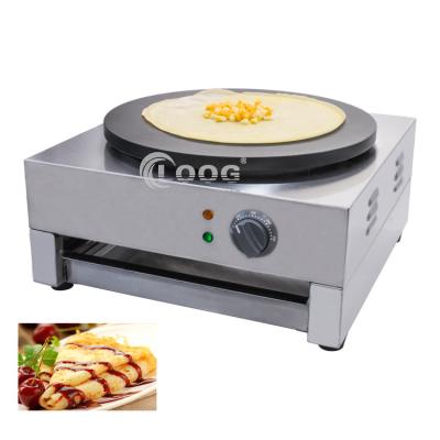 China High Quality Hotel Stainless Steel Pancake Maker Pancake Machine Chinese Electric Non-Stick Pancake Maker 1 Large Roller for sale